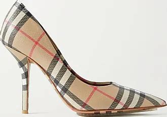 Escarpins en cuir texturé à carreaux BURBERRY pour femme